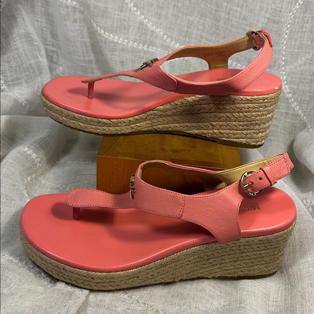 NWOT Michael Kors espadrille wedge sandal